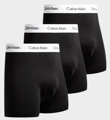 Calvin Klein NB1770A-001 Authentic Herren Boxershorts Unterwäsche 3er Pack_Schwarz