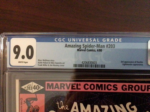 CGC 9.0 Amazing Spider-Man 203 Early Dazzler White Pages - 第 2/3 張圖片