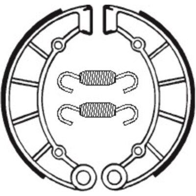 Street Organische Bremsbacken - TECNIUM BA091 Z (Z1) (KZ) organic brake shoes