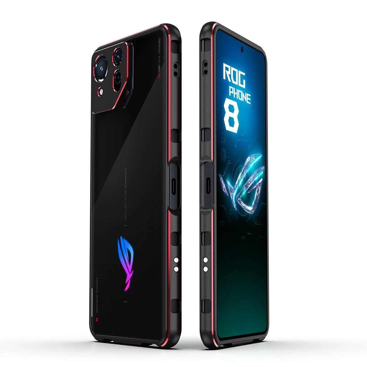 Metal Frame Phone Case For ASUS ROG Phone 9 8 7 6 5 Pro Lens Cover