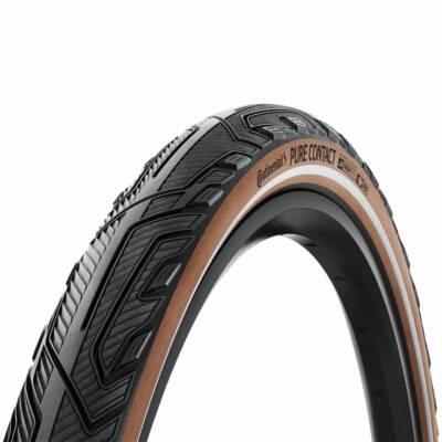 Pneu vtc urbain 700 x 28 deli noir-brun tr (28-622