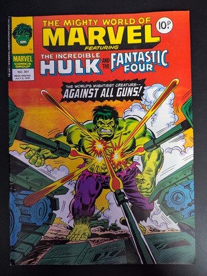 The Mighty World of Marvel #301, July 5th 1978, Marvel UK Comic, Hulk