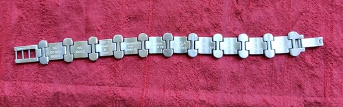Ten Commandments Bracelet Stainless Steel 18k yg Carl Scarlata - Picture 4 of 5
