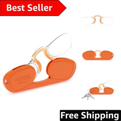 Ultra-Lightweight Armless Reading Glasses for Men & Women with Keychain Case