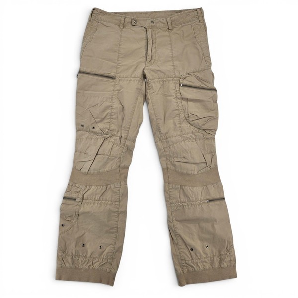 Pantalones cargo vintage RLX Ralph Lauren para hombre 34R Tech caqui Gorpcore archivo cremallera