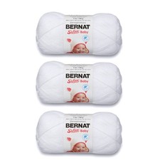 Bernat Softee Baby Yarn 3 Pack White Premium 100 Acrylic For Knitting Crocheting