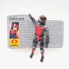 GI Joe ARAH 1986 Strato-Viper Cobra Night Raven S3P Pilot Figure File Card