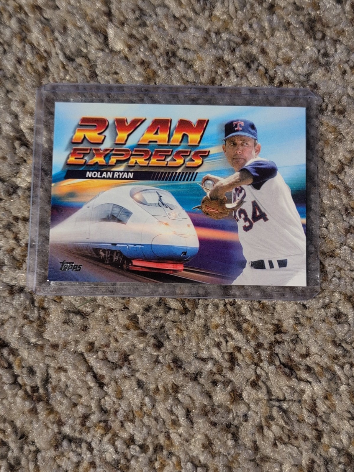 2023 Topps Update Nolan Ryan AKA Ryan Express SSP Insert #AKA-3 Rangers