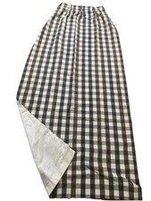 Custom Made Farmhouse Black Buffalo Plaid Lined Curtain 2 Panels 31Wx109L Each