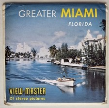 Greater Miami View Master Packet A963 3 Reel Set Vintage Florida Beach Alligator