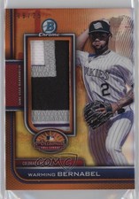 2023 Bowman Chrome 2022 AFL Relics Orange Refractor 9/25 Warming Bernabel 0o48