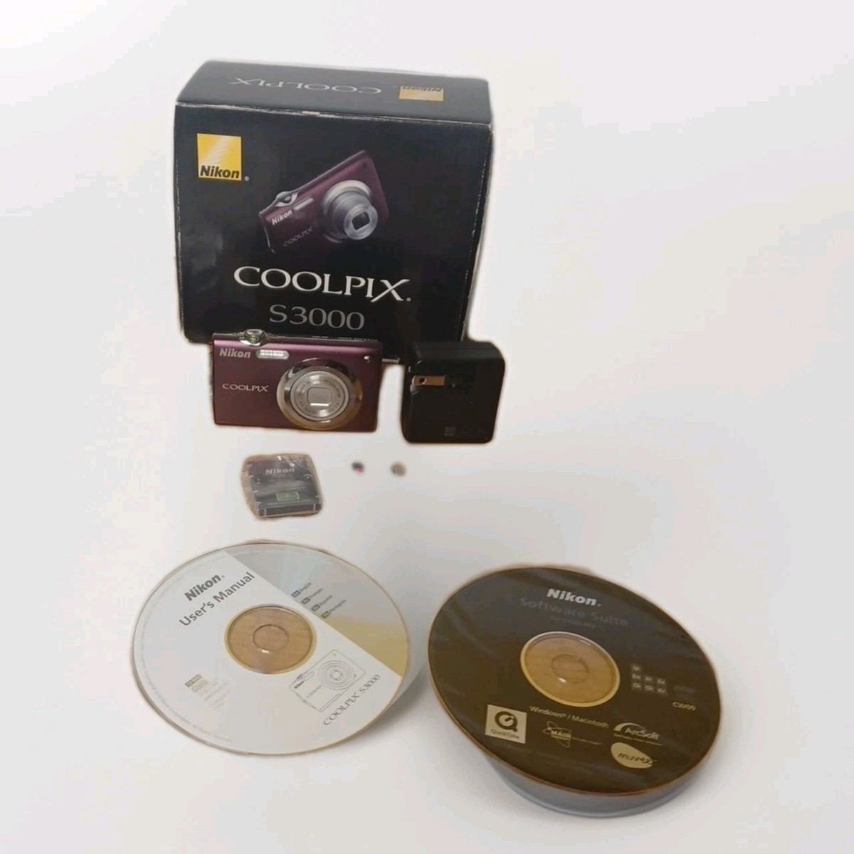 Nikon COOLPIX S3000 12.0MP Digital Camera - Plum for sale
