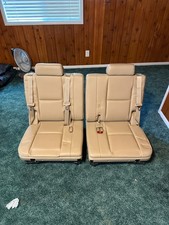 2014 2013 2012 2011 2010 Suburban Or Tahoe Ltz 3rd Row Seat Tan Leather-oem