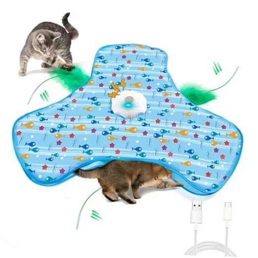 Interactive Cat Toys for Indoor Cats, Automatic Hide and Seek Motion-Activated