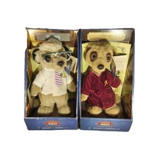 Compare The Market Sergei & Aleksander Meerkat Toys with certificates and box