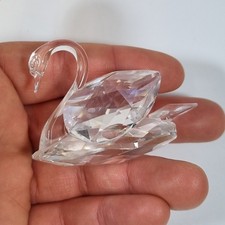 Swarovski Crystal Figure Of A Swan Unboxed 5.8cm Long