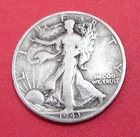 1943 S Walking Liberty 90 % Silver Half Dollar San Francisco Mint