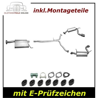 Auspuff Set für Chevrolet Captiva 2.2 D 4WD ab BJ 2011 Y Rohr Mitteltopf Endtopf