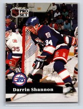 1991-92 Pro Set - Darrin Shannon #515 Winnipeg Jets Hockey Card