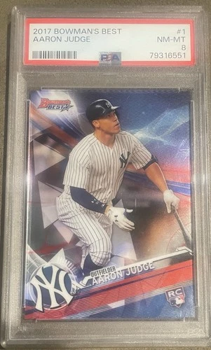 2017 Bowman's Best - Aaron Judge #1 (RC), PSA 8