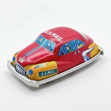 Kitahara Collection Tin Toy Museum Meiji Seika Print Mini Car Vintage Japan #2