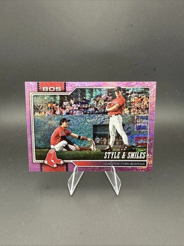 2026 Topps Series 1 Pink foil Boston Red Sox Team Card#260 Roman Anthony & Mayer