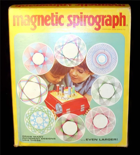 1971 MAGNETIC SPIROGRAPH-Sealed & Unused with Cardboad insert NEW RARE Vintage - Picture 2 of 12