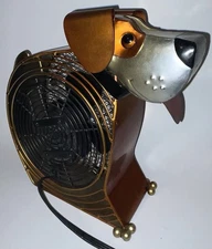 Deco Breeze Decorative Dog Table Fan-Desk Fan-Two Speed Electric Tabletop Fan