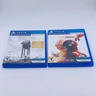 Lot of 2 Star Wars: Battlefront Ultimate Edition and Squadrons PS4 - CIB Tested