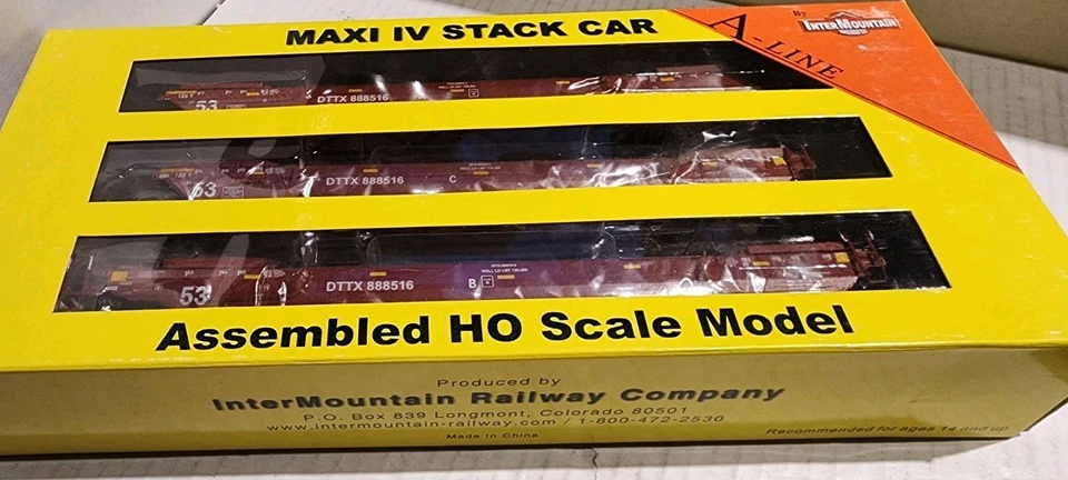 A Line By InterMountain HO Scale Maxi IV Stack Car Late DTTX EX-WRWK #888516 - Image 2 of 3