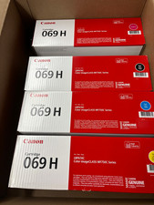 Genuine Canon 069H High Yield Toner Cartridge 4 BK, C, M, Y No Extra Charges  