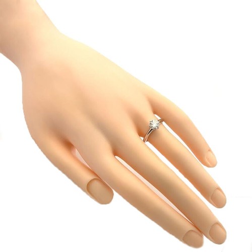 Tiffany & Co. Diamond 0.85ct G VVS Platinum Knife Edge Solitaire Ring GIA - Picture 2 of 8
