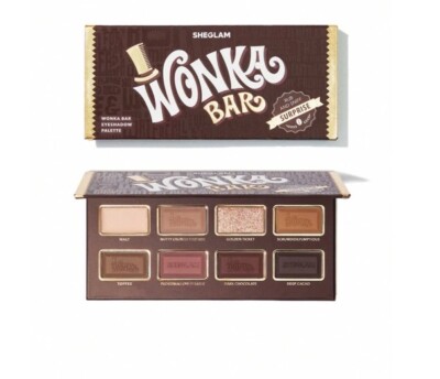 Sheglam Willy Wonka Chocolate Bar Golden Ticket Eyeshadow Palette New