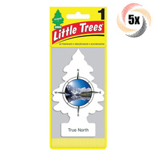 5x Packs Little Trees Single True North Scent Hanging Trees  Prevents Odor