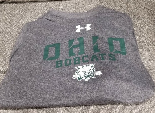 Under Armour Heat Gear Ohio University Bobcats Small Gray Loose Fit LS Shirt - Picture 5 of 5