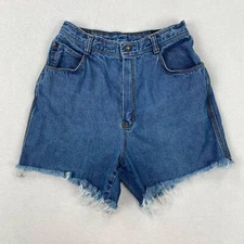 Vintage Separate Pieces Shorts Sz 25 Dark Wash Denim Cutoff High Rise Cotton 90s