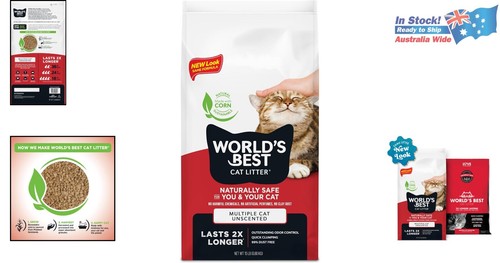 Plant-Based Multi Cat Litter 6.8kg - Easy Scoop, Odour Control, Eco-Friendly - Picture 2 of 12