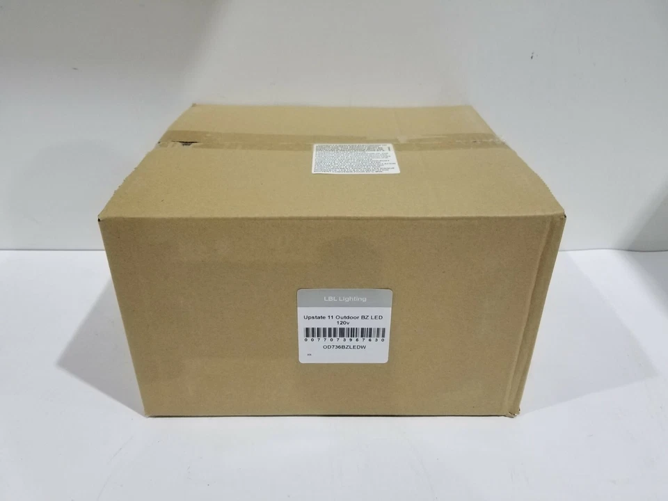 LBL Lighting Upstate 1-Light Bronze 11 in. LED Wall Lantern Sconce OD736BZLEDW - Image 2 of 2