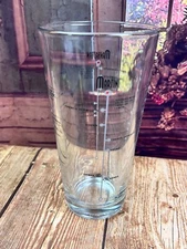 Libbey Duratuff Glass Cocktail Mixer Shaker Mixed Drink Recipes Vintage MCM USA