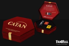 CATAN Premium Robber & Metal Dice Set- Hematite