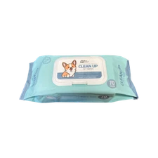 Heavy Duty Thick Pet Grooming Wipes Unscented Cleans Face,Ears,Butt, Eyes (70ct)