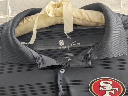 SF 49ers Nike Dri-Fit Onfield Gray Shirt Size Large - Picture 2 of 10