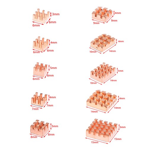 Copper Pin Heatsink Cooler W/Thermal Tape for Laptop GPU CPU VGA Chip Compone Wa - 第 8/15 張圖片
