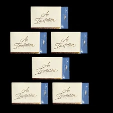 New 60 American Greetings “An Invitation” Cream/Silver Cards & Envelopes NIP