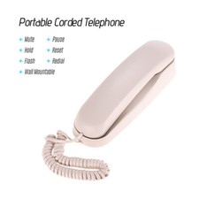 Bisofice Desktop Corded Landline Phone Corded Fixed Telephone Support Mute