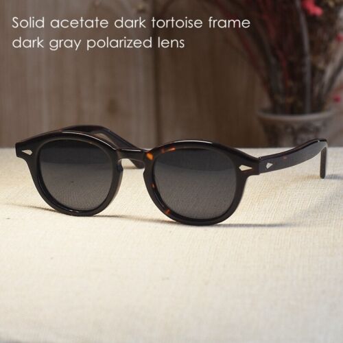 Vintage Johnny Depp polarized sunglasses men's tortoise glasses black lens Large - Picture 1 of 6