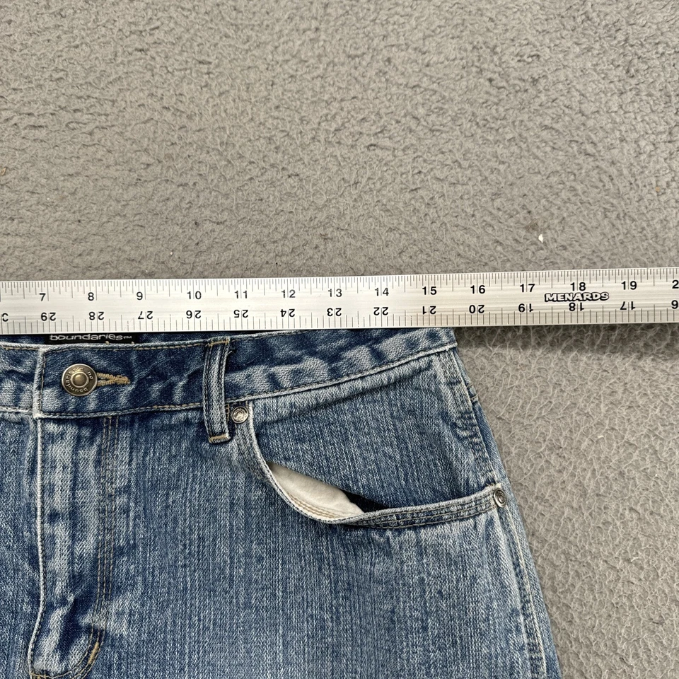 De Colección Y2K No Boundaries Denim Lápiz Recto Frontal Abertura MIDI Falda Junior Talla 11 Foto 4 de 4