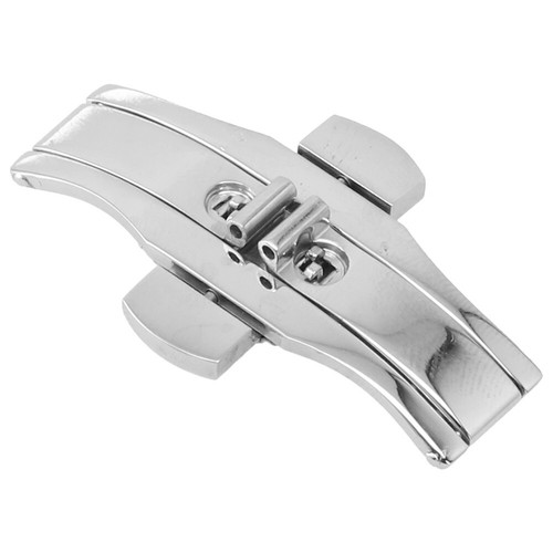 Metal Watch Band Buckle Watchband Strap Stainless Steel Clasp Butterfly New 1pc - Picture 8 of 26