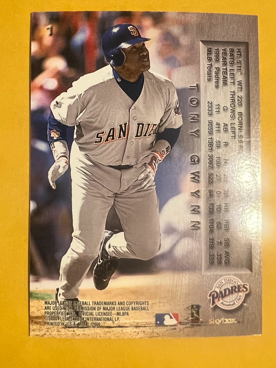 2000 Skybox Fleer Metal #1 Tony Gwynn San Diego Padres HOF