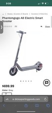 PHANTOM GOGO Foldable Electric Scooter A8 Scooter 28 Miles Control with APP Grey